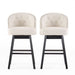 360 Degree Swivel Bar Stool With Stunning Nailhead Trim (Set of 2)