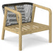 Palmetto - Outdoor Conversation Chair (Set of 2) - Stone Gray