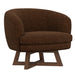 Swivel Accent Chair With Sculptural Base