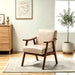 Accent Chair, Classic Mid Century Modern For Extra Seating
