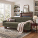 Modern Loveseat Sofa, 2 Seater With Square Arms For Living Room