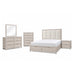 Melissa - 5 Piece Storage Bedroom Set With Padded Headboard