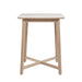 Darling - 34" Square Outdoor Pub Table - Superstone & Eucalyptus