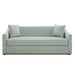 3 Seater Sofa With Wrap Around Armrests And Throw Pillows