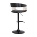 Larisa - Adjustable  Wood Bar Stool - Black