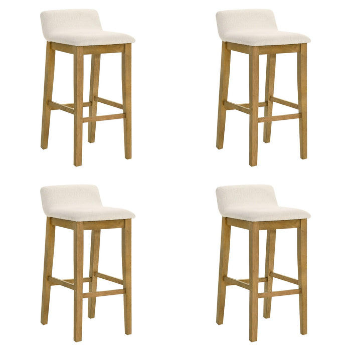 Annikah - Modern Transitional Wood Bar Height Kitchen Bar Stool