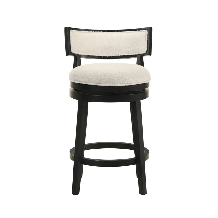 Noely - Modern Farmhouse Swivel Wood Counter Height Kitchen Bar Stool
