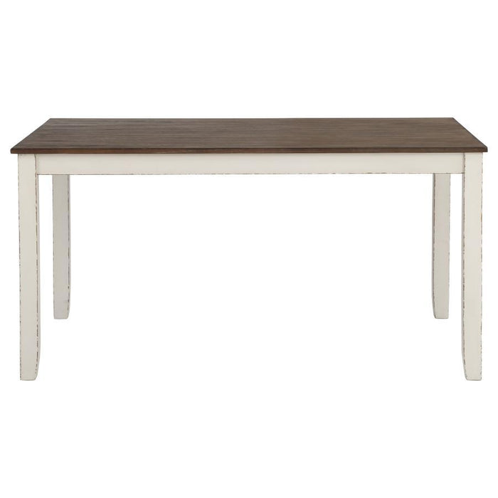 Fortress - 7 Piece Rectangular Dining Set - Vintage Vanilla