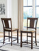 Rylandeen - Barstool (Set of 2) - Light Brown / Dark Brown