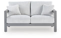 Hurley Park - Loveseat With Cushion - Gray