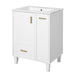 Bathroom Vanity With Sink, Deep Drawer, Door Shelf, 2 Tier Basket