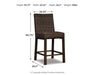 Paradise Trail - Barstool (Set of 2) - Medium Brown