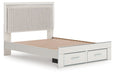 Zuraleus - Upholstered Panel Platform Storage Bed