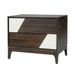 Japandi 2 Drawer Nightstand With Geometric Design