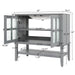 Bathroom Vanity With Ceramic Sink, Adjustable & Open Shelf