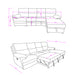 Sectional Sofa With Power Recline, USB Charging, And Storage Chaise - Gray