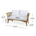 Patio Furniture Set, Outdoor Acacia Wood Patio Club Chair With Table