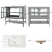 Bathroom Vanity With Ceramic Sink, Adjustable & Open Shelf