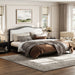 Platform Bed With Upholstered Headboard