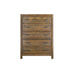 Rustic 5 Drawer Chest - Brown - Wood