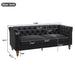 Chesterfield Sofa With Flared Arms For Living Room