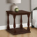 Accent Table, 2 Tier, Square, Traditional - Espresso