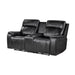 Gary - Power Reclining Loveseat With Cooler In Center Console - Black