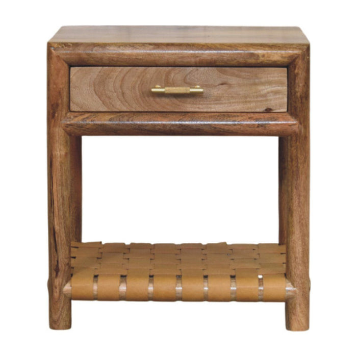 Regency - Woven Nightstand With Drawer - Light Brown