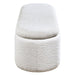 Sandro - Bench With Storage - Beige Boucle & Walnut