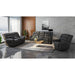 Reclining Sofa - Gray - Faux Leather