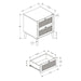 Accent Table & Storage Drawers - White