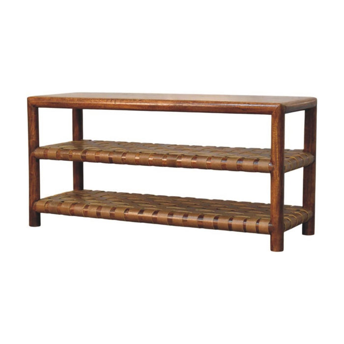 Regency - Woven 2 Slot Shoe Rack - Brown