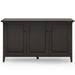 Amherst - Wide 3 Door Storage Cabinet - Hickory Brown