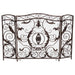 Mariella - Traditional Floral Iron Fireplace Screen With Ornate Design