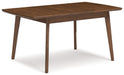 Lyncott - Brown - Rectangular Dining Room Butterfly Extension Table Sacramento Furniture Store Furniture store in Sacramento