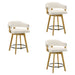 Callah - Contemporary Natural Wood Counter Height Kitchen Bar Stool