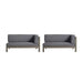 Brava - X Back Corner Bench