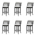 Telia - Upholstered Swivel Bar Height Barstool
