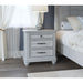 3 Drawer Nightstand With USB - Gray - Wood