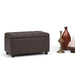 Cosmopolitan - Storage Ottoman - Chocolate Brown