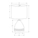 Lighting, Modern Table Lamp - Cream
