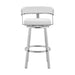 Cohen - Brushed Stainless Steel Swivel Bar Stool