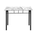 5 Pieces Dining Table Set, Small, Rectangular