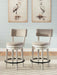 Robbinsdale - Upholstered Swivel Barstool (Set of 2) - Antique White