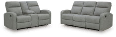 Gauntlet - 2 Pc. - Reclining Sofa And Loveseat - Sterling