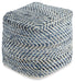 Chevron - Pouf - Blue