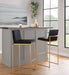 Fuji - Contemporary Design High Back Barstool
