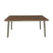 Outdoor Dining Table With Eucalyptus Wood Topped - Silver
