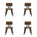 Jaguar - Curved Back Wood Dining Chair With Faux Leather Seat