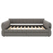Upholstered Platform Bed With USB Charging And 2 Storage Drawers